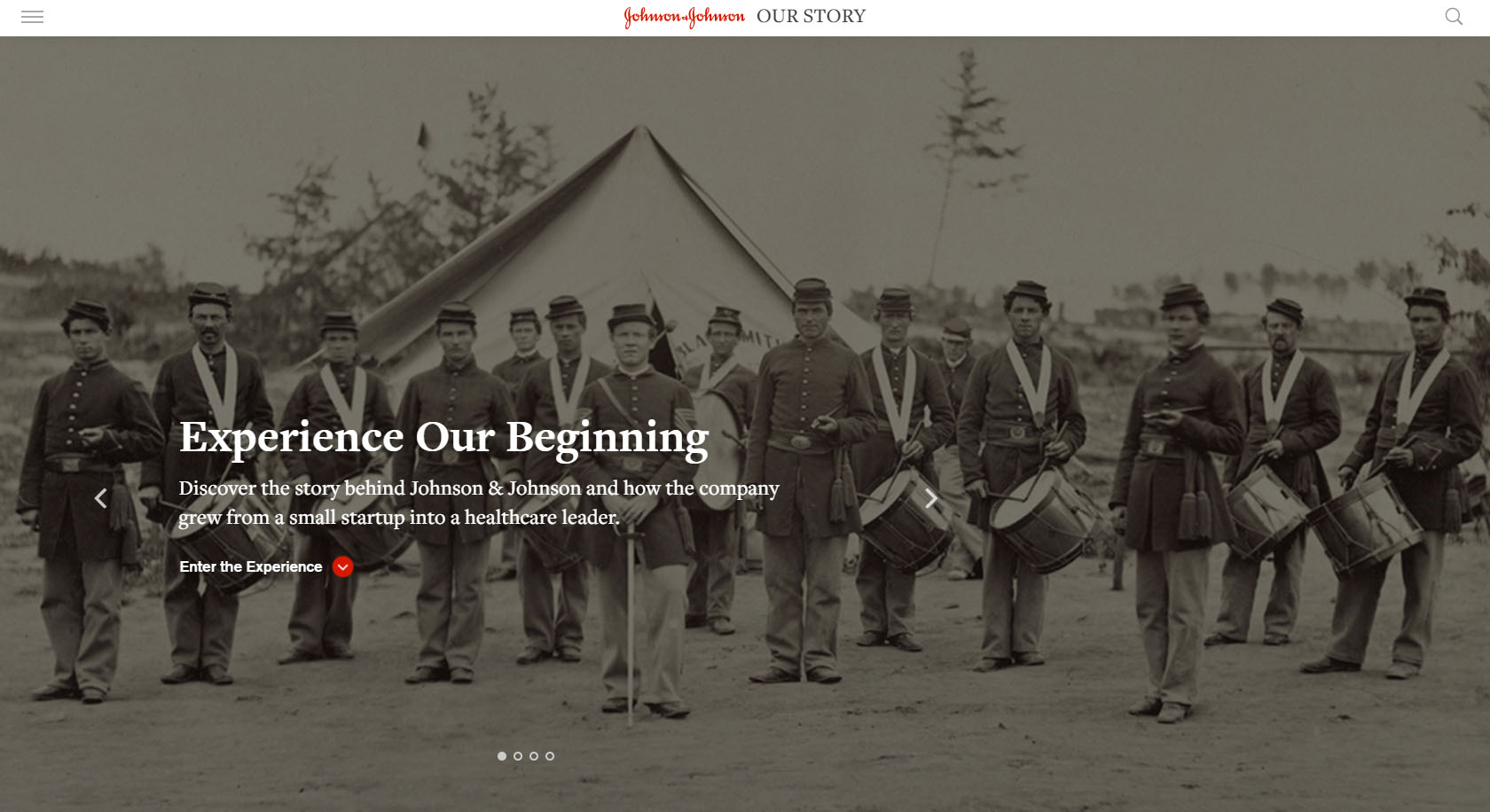 Introducing Our Story, a new way to discover the rich heritage of Johnson & Johnson.